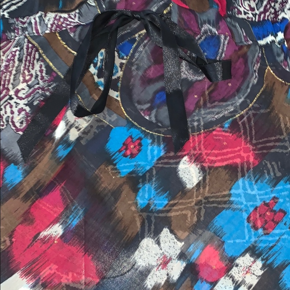 Multi-Colored Spaghetti Strap Blouse - image 4